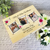 Floral Retro Photo Frames Wedding Day Personalised Wooden Memory Keepsake Box