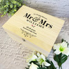 Mr & Mrs Keepsake Box Our Wedding Day Personalised Wooden Memory Keepsake Box