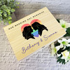 Lgbt Lesbian Wedding Silhouette Wedding Day Personalised Wooden Keepsake Box