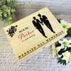 Gay Groom LBGT Couple Memories Wedding Day Personalised Wooden Keepsake Box