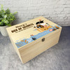 Animals Pirates Ship Kids Box Of Secrets Personalised Wooden Memory Keepsake Box