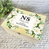 White Watercolour Floral Special Personalised Storage Wooden Memory Keepsake Box