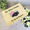 Watercolour Floral Photo Camera Photos Personalised Wooden Keepsake Storage Box