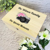 Watercolour Floral Photo Camera Photos Personalised Wooden Keepsake Storage Box