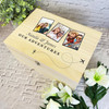 Plane Track Photo Frames Our Adventures Travel Personalised Wooden Keepsake Box