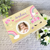 Unicorn Butterfly Special Memories Girl Photo Personalised Wooden Keepsake Box