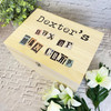 Newspaper Cutouts Men's Bit's & Bobs Personalised Wooden Keepsake Storage Box