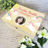 Girl Unicorn Rainbow Keepsake Memories Photo Personalised Wooden Keepsake Box