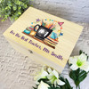 Best Teacher Number 1 School Leavers Personalised Wooden Memory Keepsake Box