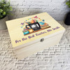 Best Teacher Number 1 School Leavers Personalised Wooden Memory Keepsake Box