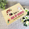 Bunny With Girl Kids Box Of Secrets Personalised Wooden Memory Keepsake Box