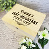 Daddy's Very Important Bits & Bobs Personalised Wooden Memory Keepsake Box