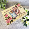 Nanna Vintage Floral Photo Frames Personalised Wooden Memory Keepsake Box