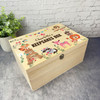 Woodland Animals Kids Personalised Wooden Keepsake Storage Box