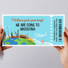 We Are Going Any Holiday Destination Personalised Surprise Ticket Gift Voucher