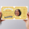 Say Thank You Gift Yellow Star Photo Personalised Surprise Ticket Gift Voucher