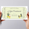 Spa Icons Spa Treatment Any Occasion Personalised Surprise Ticket Gift Voucher