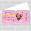 Pink Birthday Voucher Photo Any Gift Personalised Surprise Ticket Gift Voucher