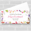 Watercolour Spa Icons Treatment Gift Personalised Surprise Ticket Gift Voucher