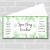 Any Occasion Spa Day Spa Treatment Personalised Surprise Ticket Gift Voucher