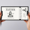 Skull Girl You're Getting A Tattoo Personalised Surprise Ticket Gift Voucher