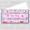 Spa Day Spa Treatment Any Occasion Personalised Surprise Ticket Gift Voucher