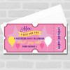 Happy Birthday Gift Pink Any Event Personalised Surprise Ticket Gift Voucher