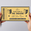 Going To Theatre Show Any Occasion Personalised Surprise Ticket Gift Voucher