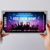 Any Band Show Music Night Concert Personalised Surprise Ticket Gift Voucher