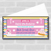 Any Age Birthday Event Party Pink Personalised Surprise Ticket Gift Voucher