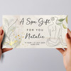 Woman Line Art A Spa Day For You Personalised Surprise Ticket Gift Voucher