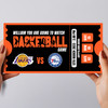 Going To Watch A Basketball Game Personalised Surprise Ticket Gift Voucher