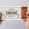 Going To The Circus Animals Gift Personalised Surprise Ticket Gift Voucher