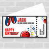 Any Occasion We're Going Bowling Personalised Surprise Ticket Gift Voucher