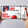 Any Occasion We're Going Bowling Personalised Surprise Ticket Gift Voucher