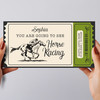 You Are Horse Racing Gift Green Personalised Surprise Ticket Gift Voucher