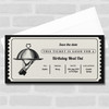 Retro Gift Birthday Meal Out Personalised Surprise Ticket Gift Voucher