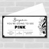 Music Any Concert Or Event Personalised Surprise Ticket Gift Voucher