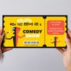 Funny Going To Comedy Show Personalised Surprise Ticket Gift Voucher