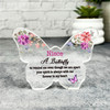 Niece Watercolour Floral Memorial Gift Butterfly Keepsake Plaque Ornament