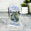 Partner Waterfall Blue Hearts Memorial Gift Gravestone Keepsake Plaque