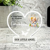 Grandson Little Angel White Butterflies Memorial Gift Heart Keepsake Plaque