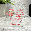 Gift For Aunty Christmas Girl Santa Hat Precious And Few Heart Keepsake Plaque