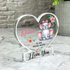 Best Niece Floral Cute Elephants Gift Heart Ornament Keepsake Plaque Ornament