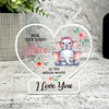 Best Niece Floral Cute Elephants Gift Heart Ornament Keepsake Plaque Ornament