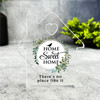 Home Sweet Home Leaf Wreath Gift House Ornament Keepsake Plaque Ornament Present