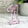 Gift For Best Daughter Pink Floral Butterflies Number One Award Keepsake Plaque