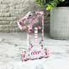 Gift For Best Friend Pink Floral Butterflies Number One Award Keepsake Plaque