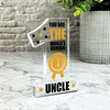The World's No.1 Uncle Gift Number One Award Keepsake Plaque Ornament Present