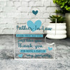 Gift For Father-In-Law Every Piece Matters Blue Puzzle Piece Keepsake Plaque